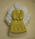Angel Soap-Sparkly Gold Body Sparkly White Head and Wings